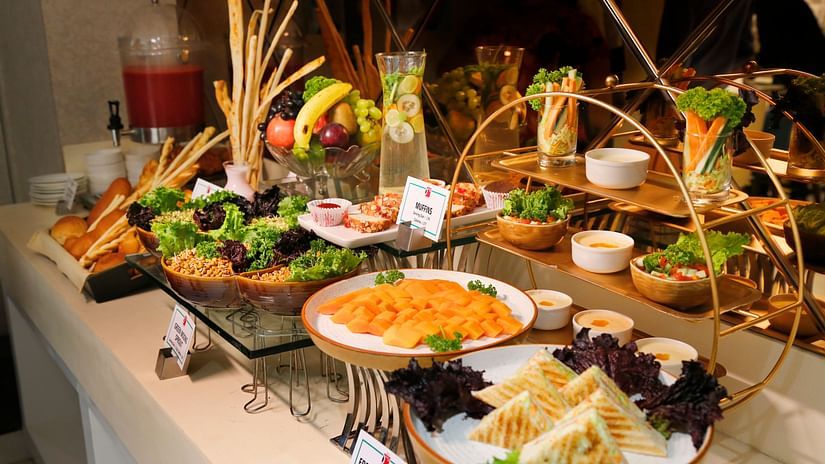 Sapna Clarks - the buffet spread 1