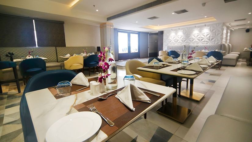 Sapna Clarks - the seating area at the restaurant 1