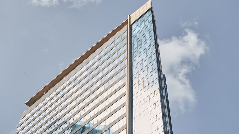 exterior facade of an office building