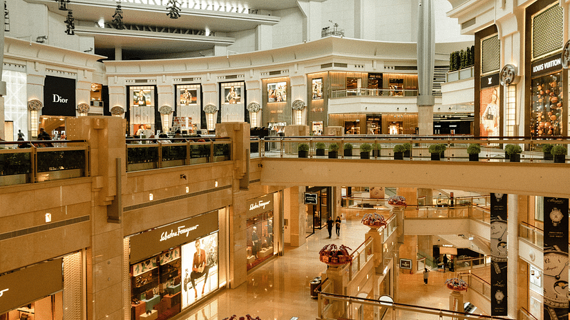 Lobby of a Shopping Mall 