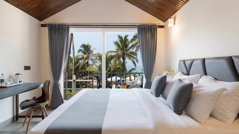 Ocean Front Cottages in Vagator in north goa 