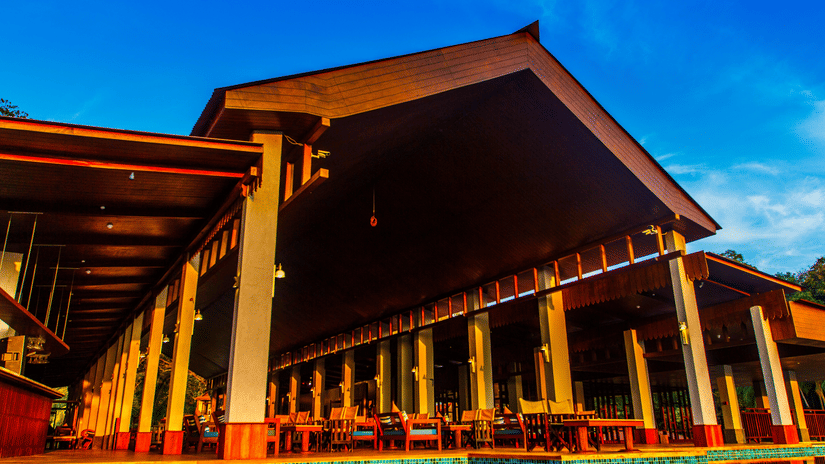 facade of the sunset lounge at Symphony Samudra Beachside Jungle Resort And Spa, Port Blair
