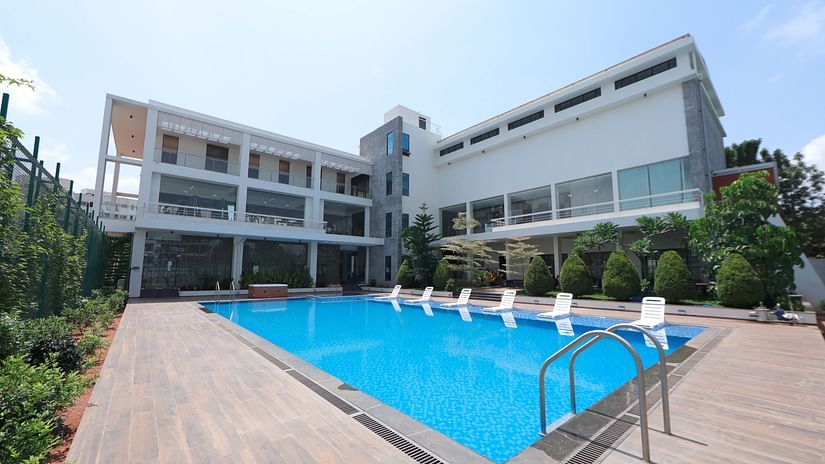 Hotel pool area