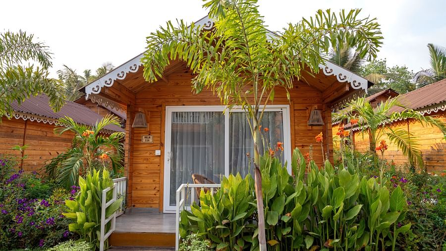 Exterior area surrounded by greenery at Aralea Beach Resort by Stone Wood, Morjim