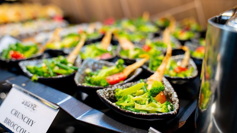 Crunchy brocoli served at Asiatic Lounge, one of the best rooftop restaurants in Kenya