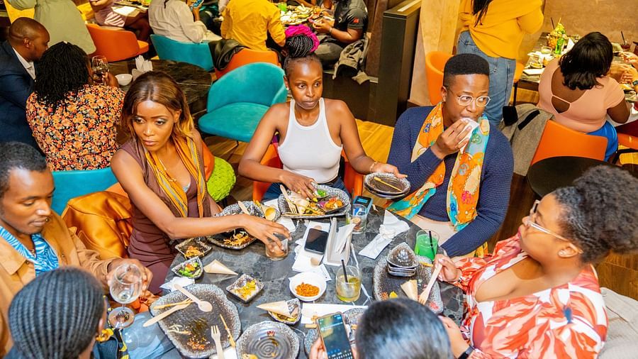 People attending an event at Asiatic Lounge