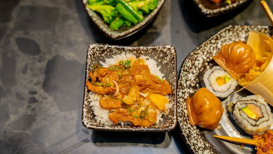 Food served at Asiatic Lounge 12