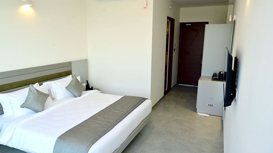 Well lit Standard Room with a double bed and television 2 - Clarks Inn Express, KRS Road, Mysore