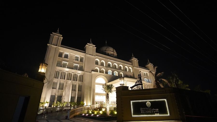 Facade of Classic Sapphire by Ananta at night
