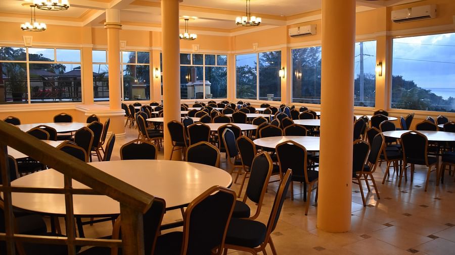 interiors of the meeting hall at Grand A View Hotel
