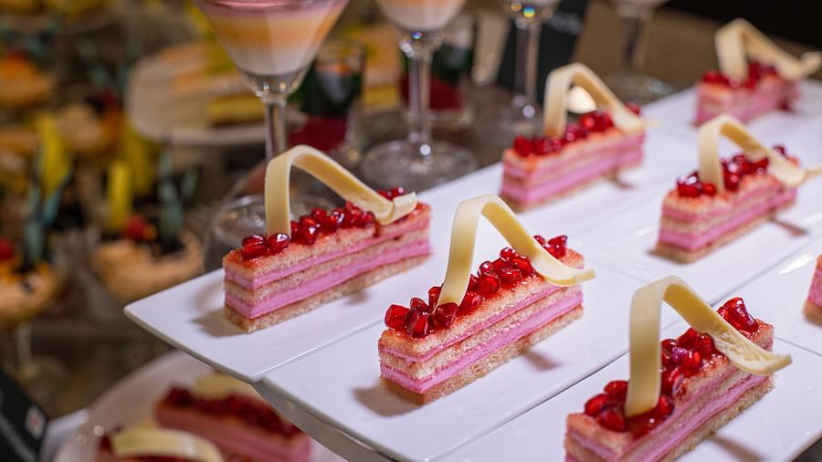 an assortment of desserts at chutney - restaurant near arossim beach in goa