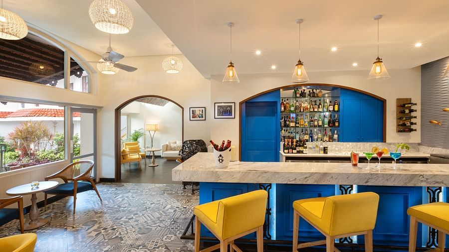 interior - blue lagoon pub in south goa at heritage village resort and spa