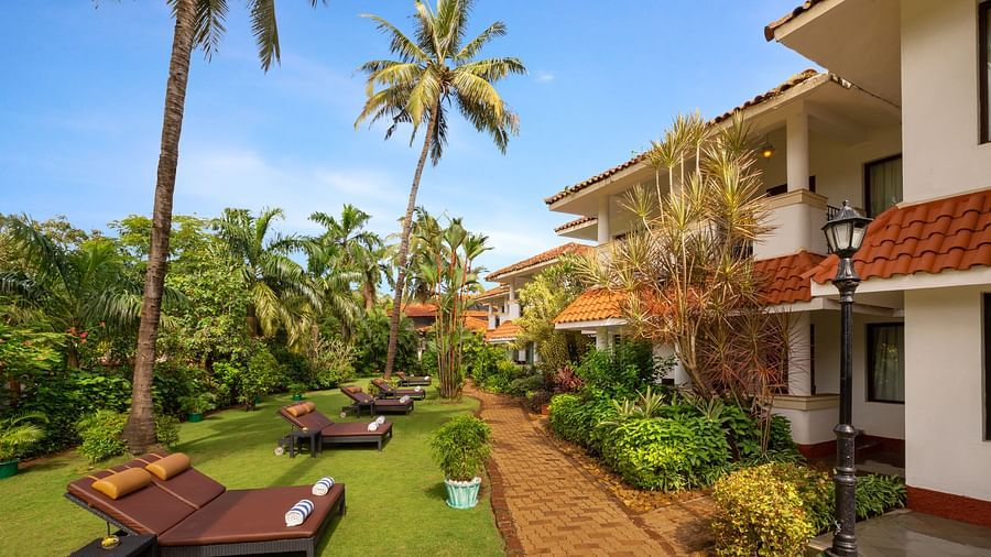 exterior view of heritage village resort and spa goa