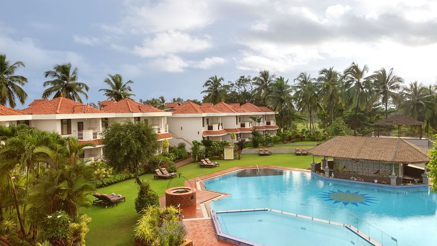 exterior view of heritage village resort and spa goa
