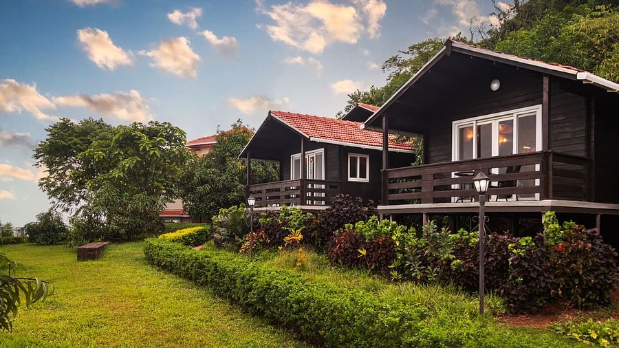 Quaint accommodations at our resort surrounded by lush greenery - Highland Sarovar Portico, Sindhudurg
