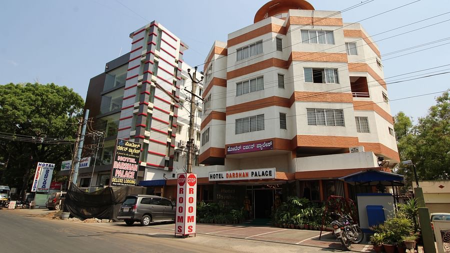 Hotel Darshan Palace, Mysore Mysore Hotel facade Hotel Darshan Palace Mysore