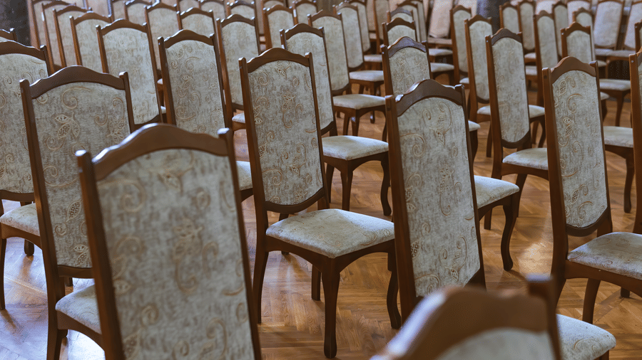 chairs arranged in a room