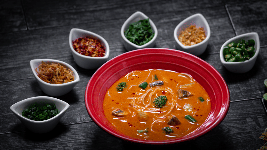 Burmese  Khaoswe Veg
