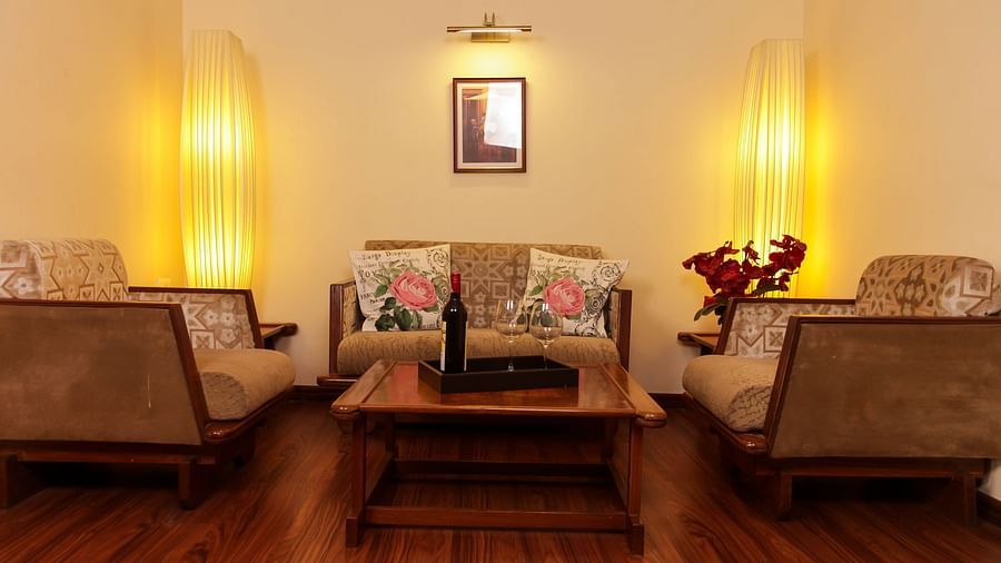 Comfortable hotel sitting room