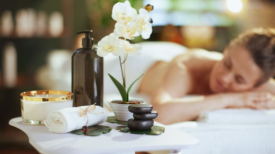 Image of a woman getting a spa treatment done