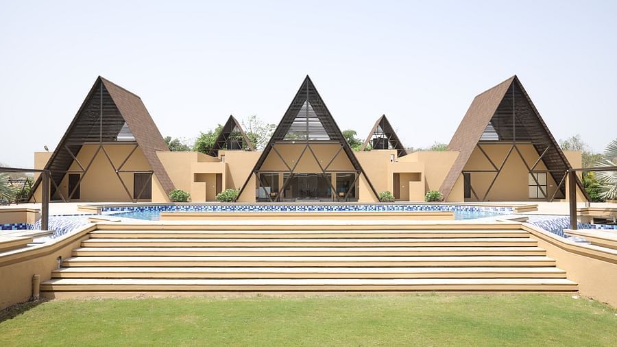 view of the cottages in Sasan Gir at Jagira Ananta Elite
