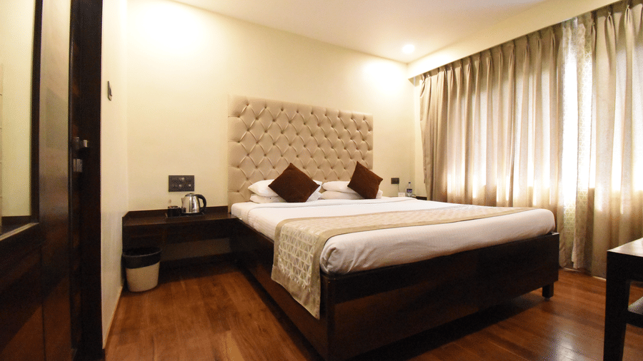 interior of one of the suites at Kings International Hotel in Mumbai