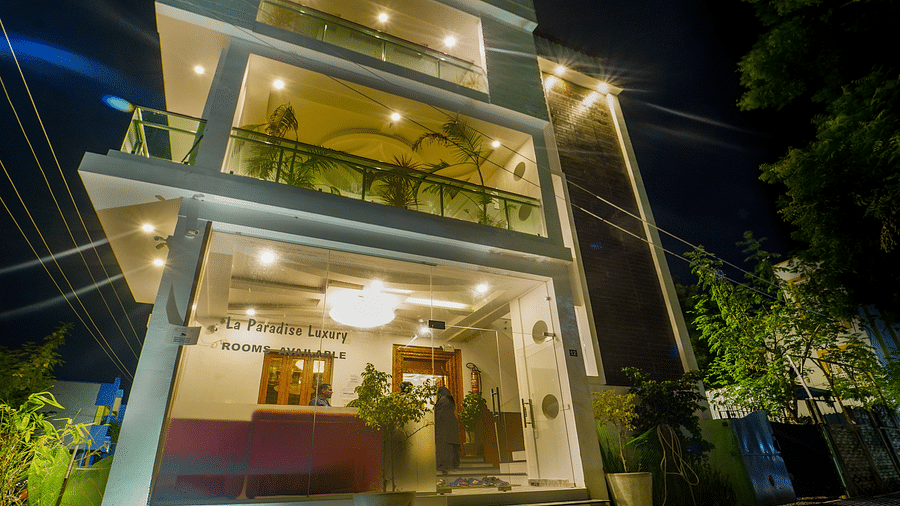 Facade of a villa at La Paradise Luxury, Pondicherry