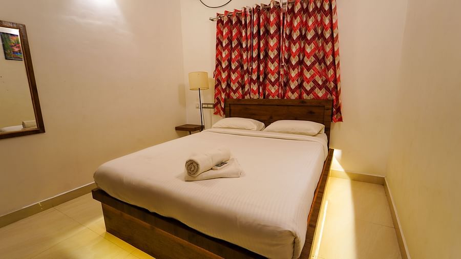   A double bed at Three Bedroom Villa bedroom at Le Poshe Luxury