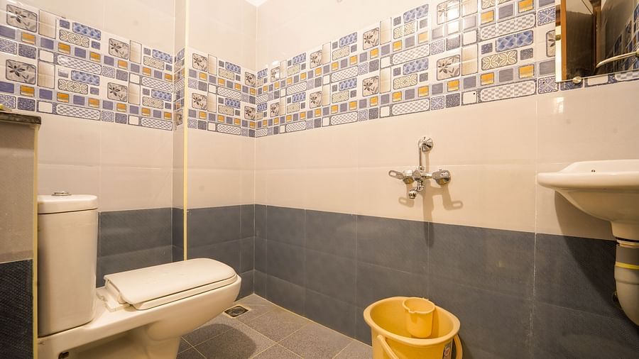 Overview of the bathroom of Three Bedroom Villa with shower area - La Tamara Luxury, Pondicherry
