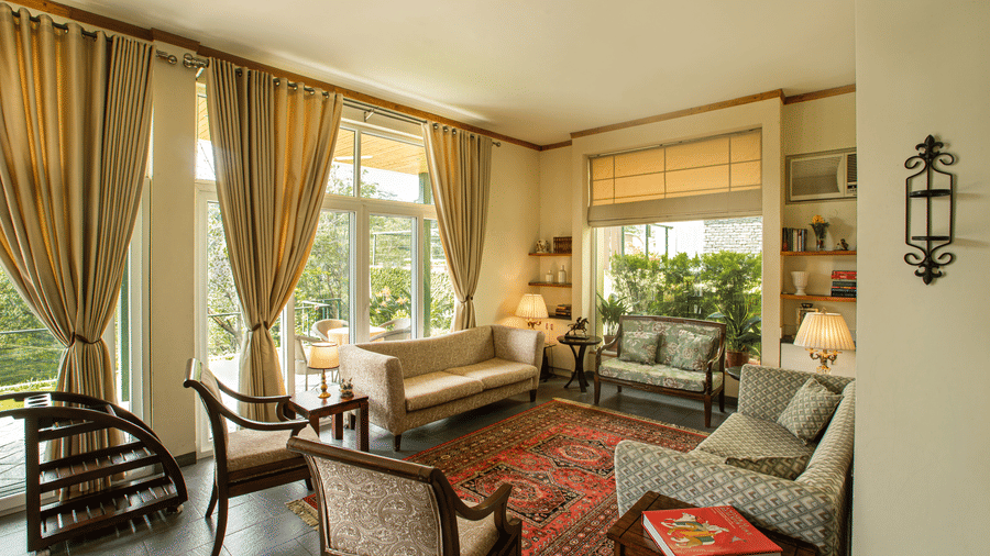 Lamrin Norwood Green Palampur Luxury Boutique villas & Living Area