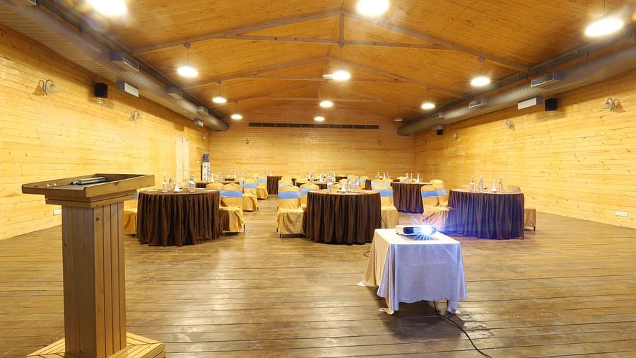 Full wide front view of the banquet hall - Lotus Eco Beach Resort Konark