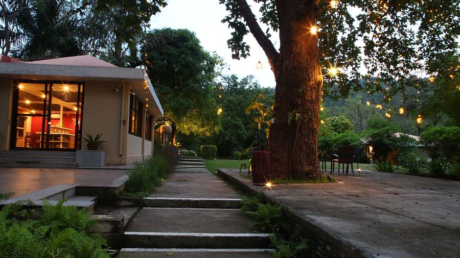 Facade of Lulung Aranya Nivas
