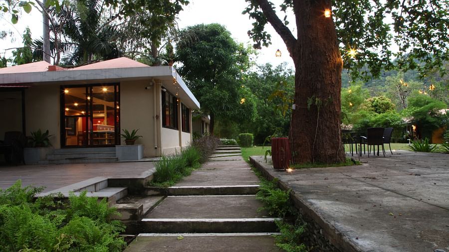Facade of Lulung Aranya Nivas