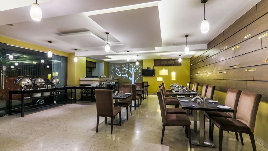 dining area at magnus star residency