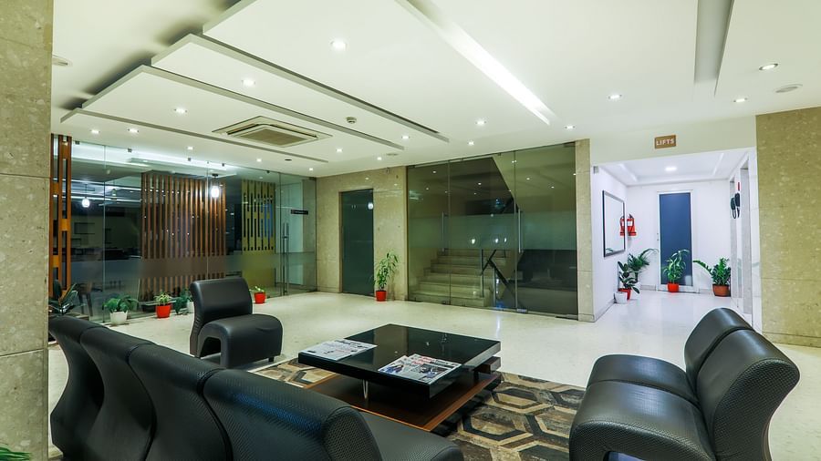 reception area with sitting lounge