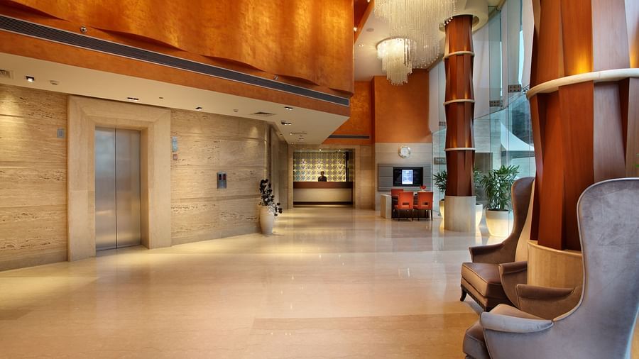 Lobby at Mahagun Sarovar Portico Vaishali, hotels in ghaziabad 1