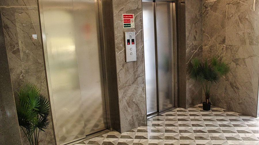 Image of two lifts at Maxxvalue Hotel MIDC,  Mumbai