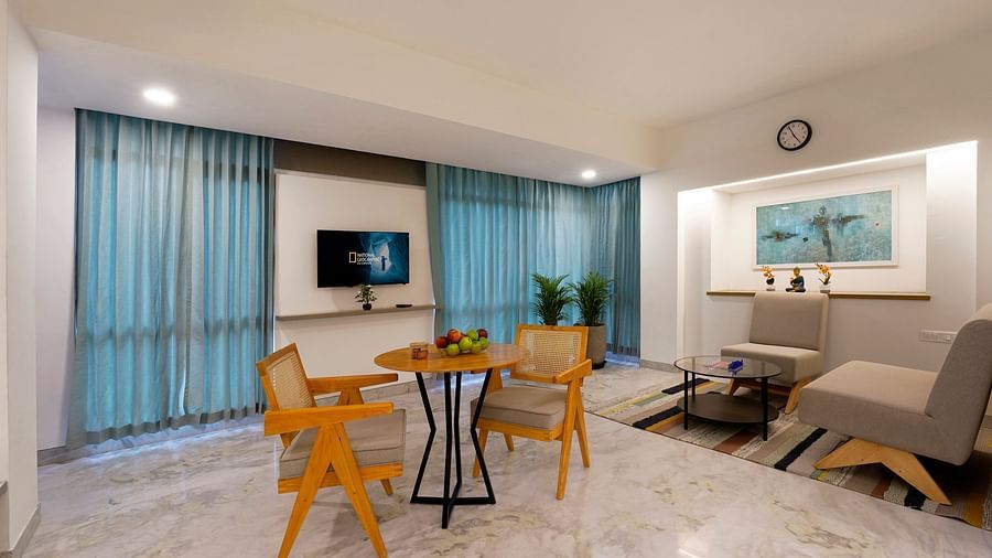 Sofa seating in Studio Premium Room at Nest by Rivido Apart Hotel, Bannerghatta Road