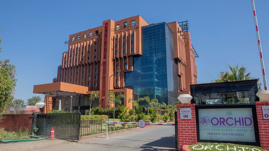 The facade of Orchid Hotels
