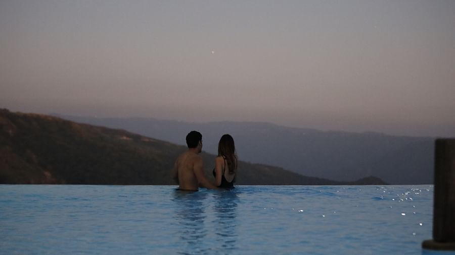two people in the pool - Polo Cherrapunjee Resort