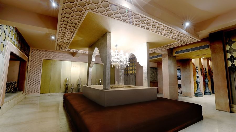 Lobby at our resort in Puri1