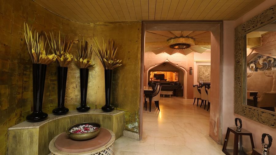 Lobby at our resort in Puri2
