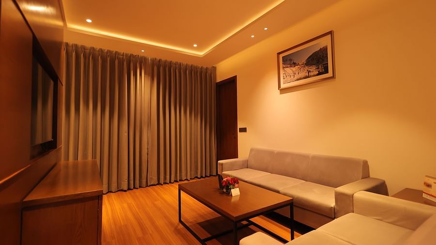 view of the living room of Suite at Pride Elite, Haridwar