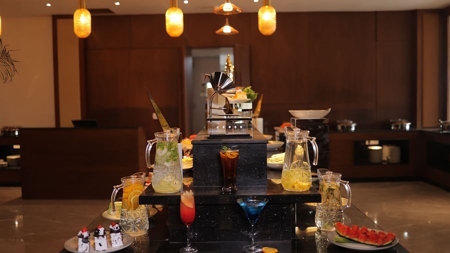 view of buffet setting at Cafe Pride 