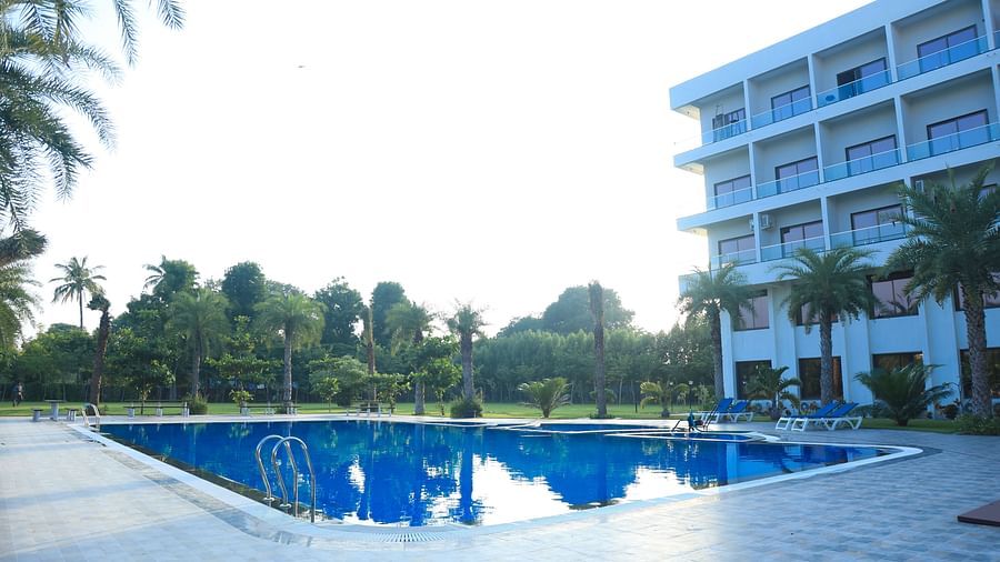 Pride Ranakpur Resort Convention Centre - view of the property swimming pool during the daytime
