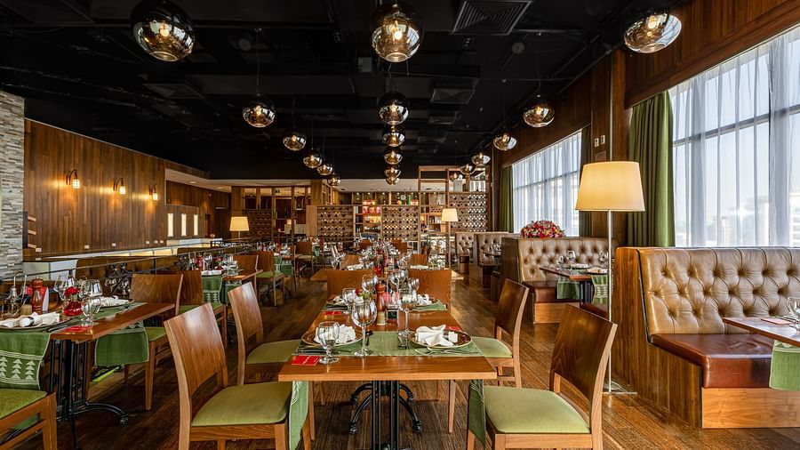 Interior of the best restaurants in Addis Ababa