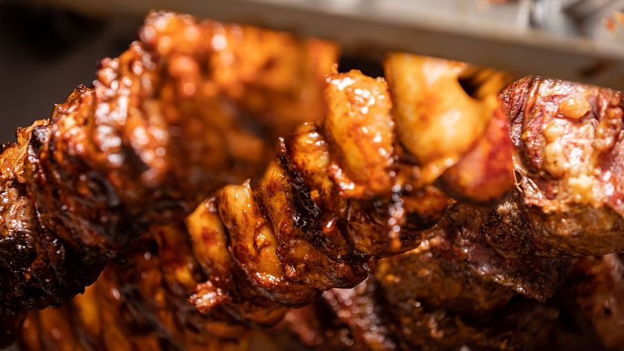 Grilled food at one of the best restaurants in Addis Ababa