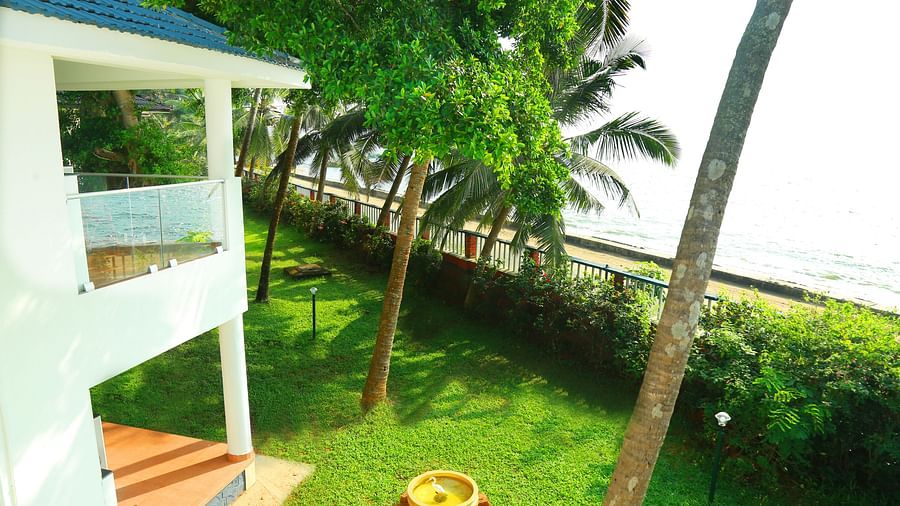 Kappad sea view from the balcony Renai Kappad Beach Resort
