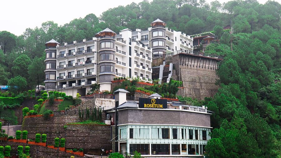 aerial view of Rosetum Kasauli