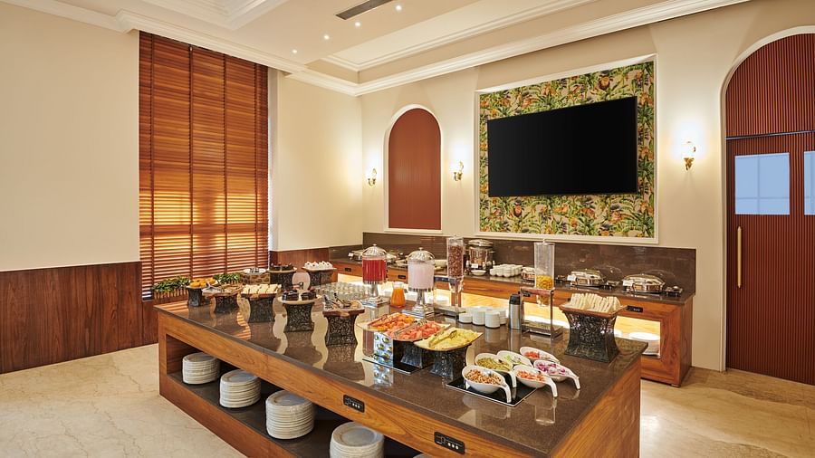 buffet station in our restaurant in Pilibhit - Royal Kingdom Sarovar Portico, Pilibhit